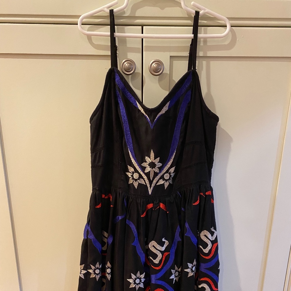 Free People embroidered cotton garden party dress